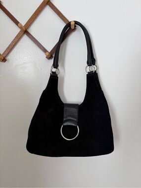 Black Suede Galco Wisteria Holster Handbag